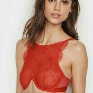 Victoria's Secret Red Lace Underwire Bra
